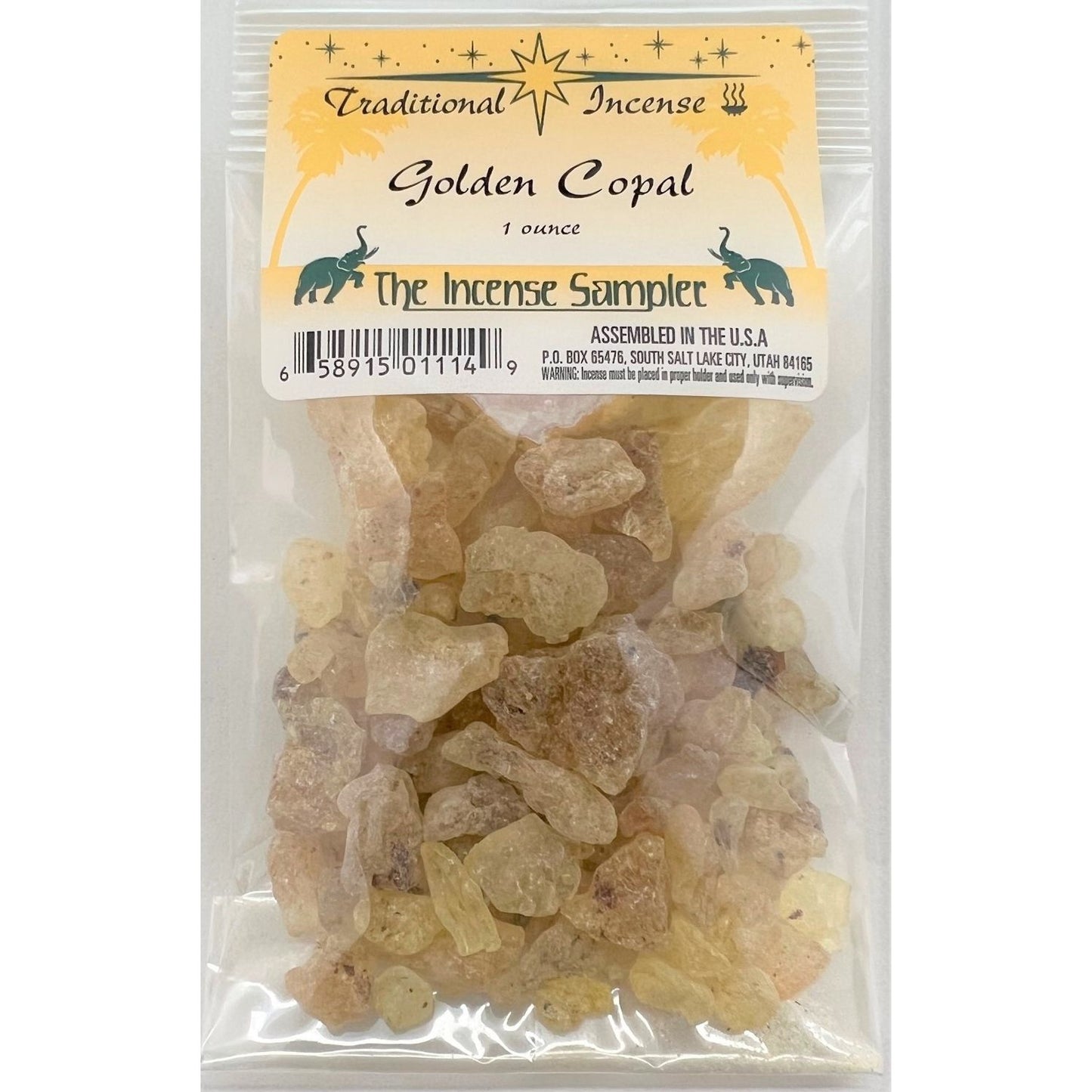 Traditional Incense - Resins, Golden Copal Resin