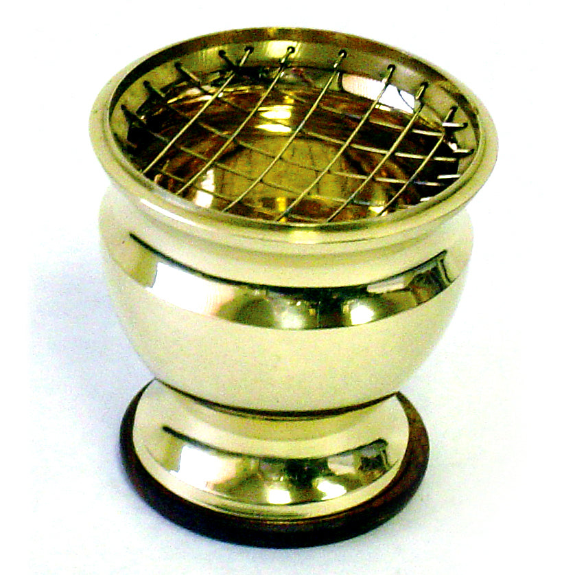 Burning Accessories - Brass Pedestal Screen Burner