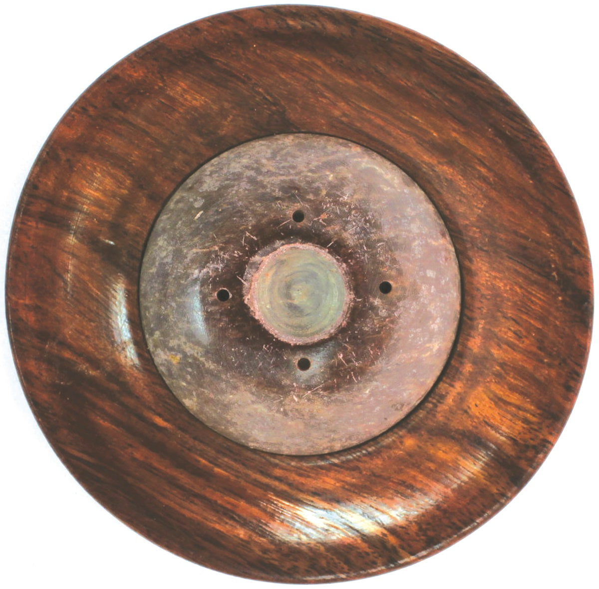 Burining Accessories - Wood Round with Stone Assorted Plate