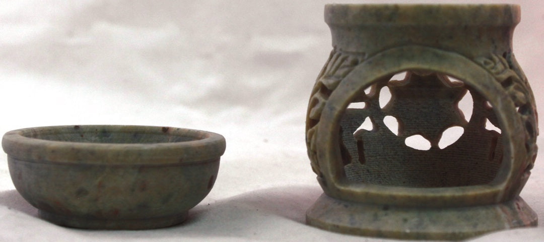 Soapstone Star Rose Aroma Lamp