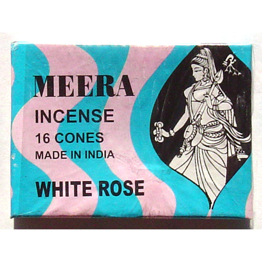 Meera Cones - Nag Champa Special Flora, White Rose