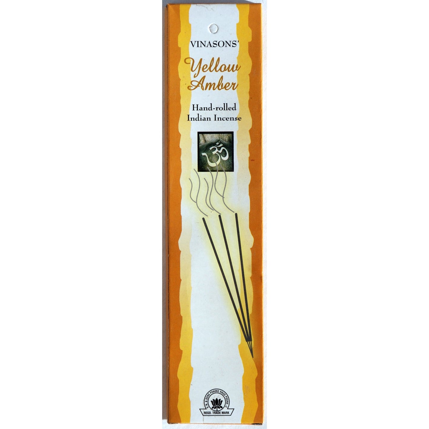 Vinason's - Incense Sticks, Yellow Amber Box