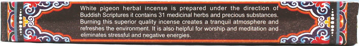 Tibetan - White Pigeon Incense