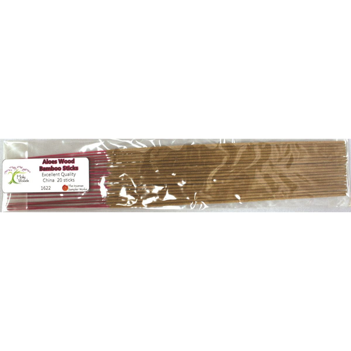 Holy Woods - Aloes Wood Bamboo Core, 10" 20 Sticks
