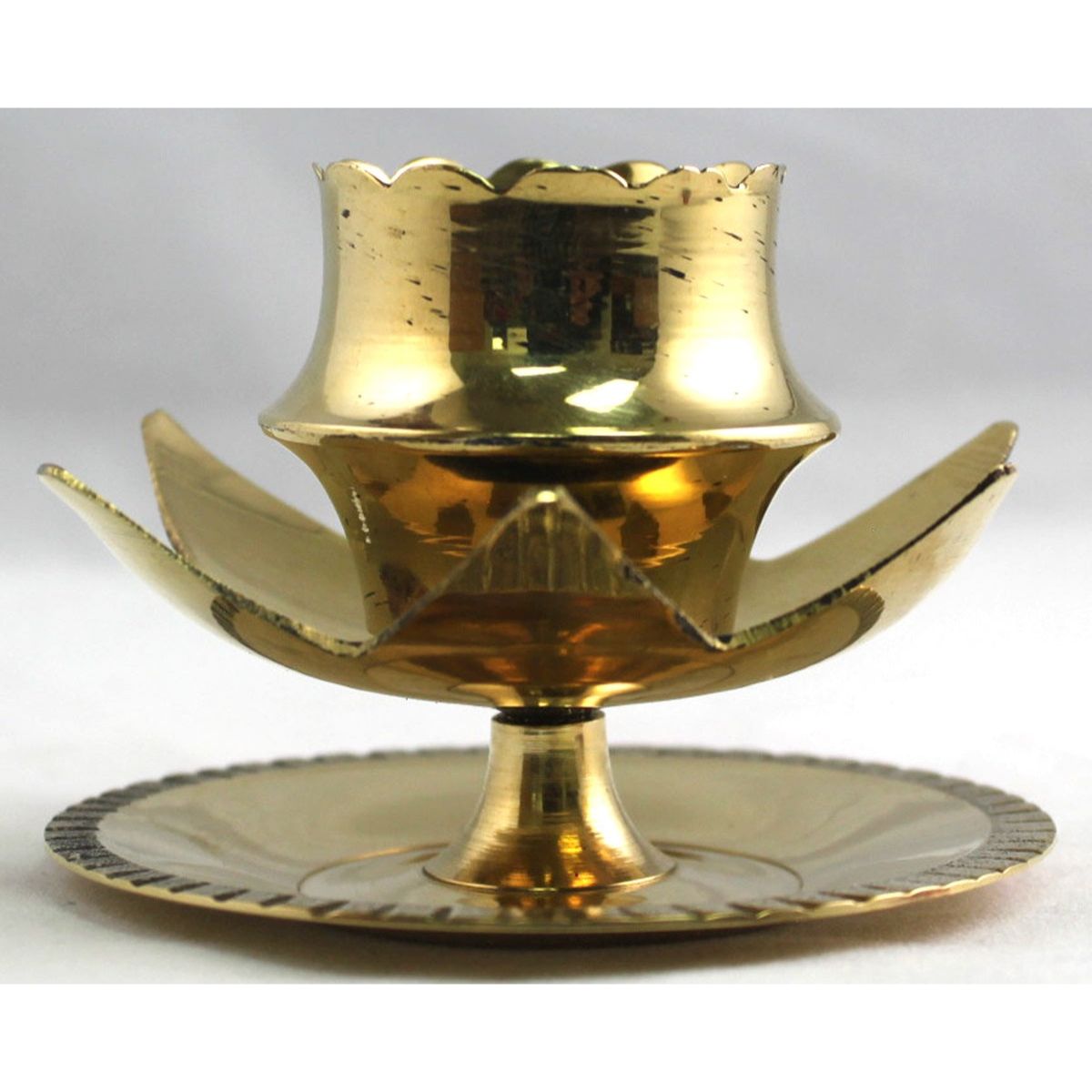 Burning Accessories - Brass Lotus Sun Pedestal