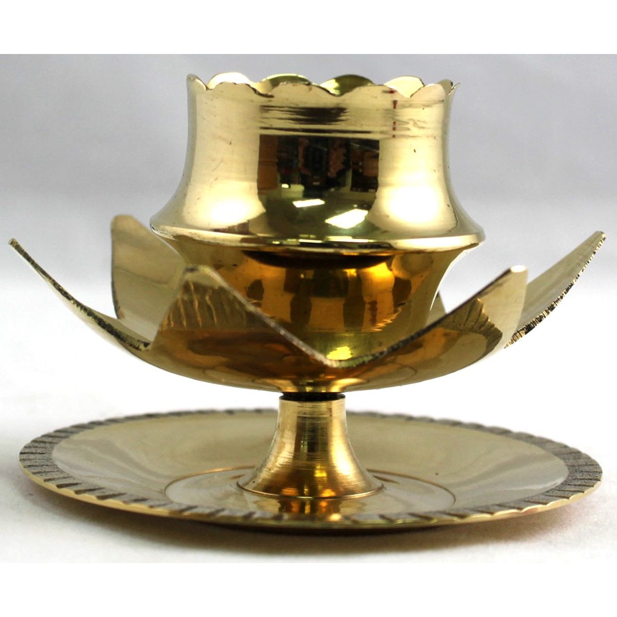 Burning Accessories - Brass Lotus Sun Pedestal