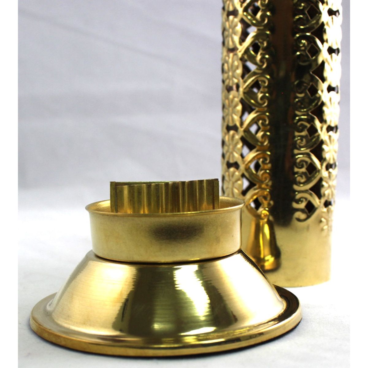 Burning Accessories - Brass Filigree Round 12" Tower