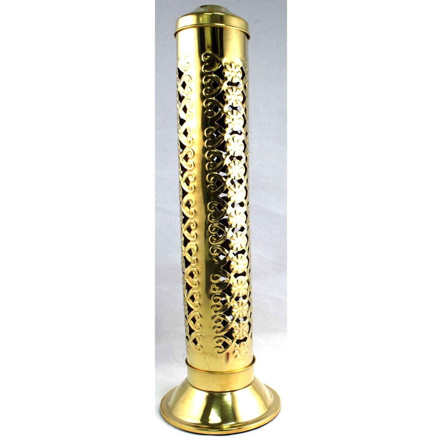 Burning Accessories - Brass Filigree Round 12" Tower