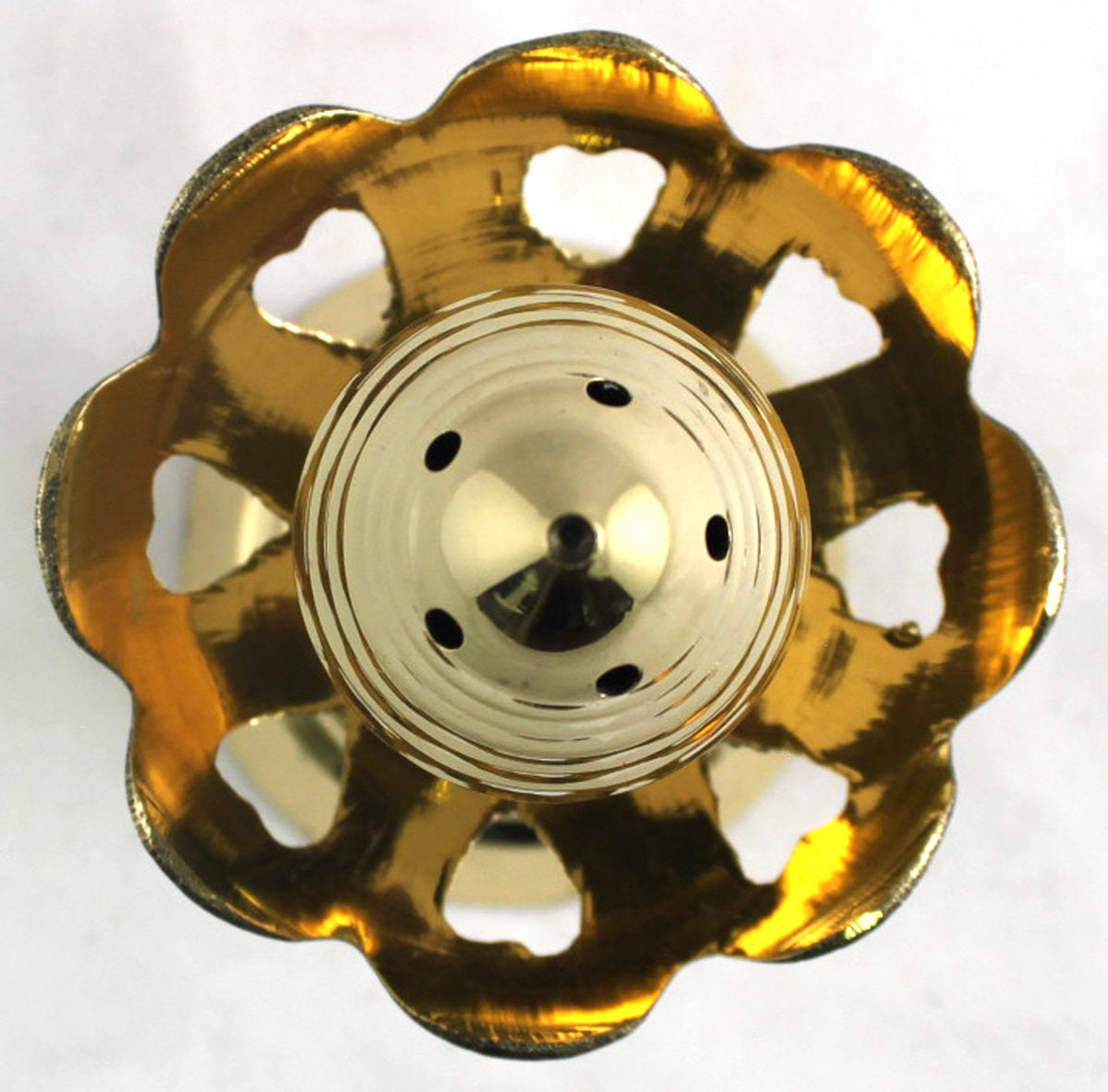 Burning Accessories - Brass Lotus Beehive Pedestal, Medium
