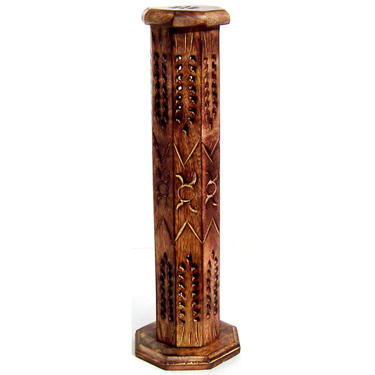 8 Sided Mangowood 12" Tower