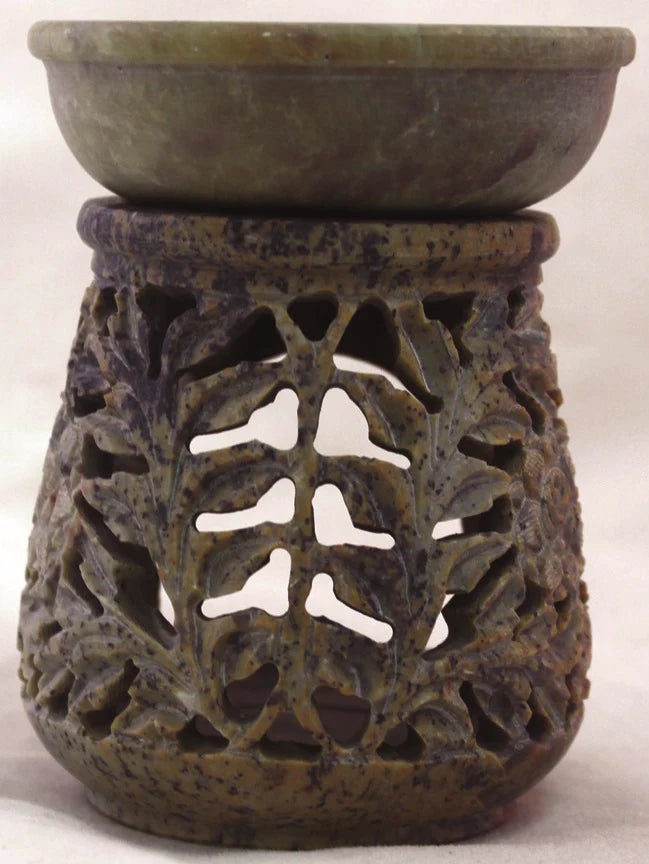 Soapstone Star Rose Aroma Lamp