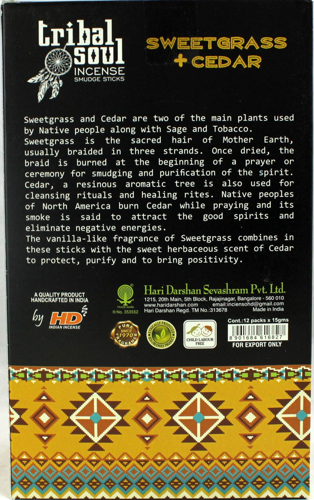 Tribal Soul - Sweetgrass & Cedar